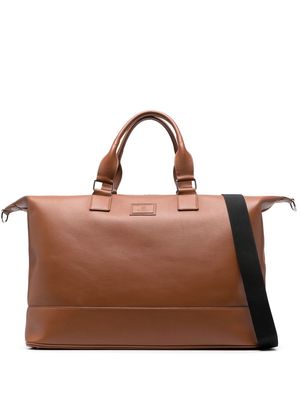 Billionaire logo-patch leather holdall - Brown