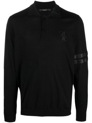 Billionaire logo-patch silk blend jumper - Black