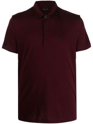 Billionaire logo-print cotton polo shirt - Purple