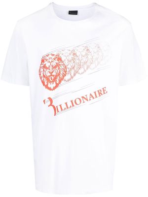 Billionaire logo-print cotton T-shirt - White