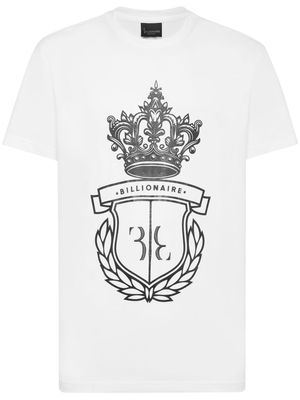 Billionaire logo-print crew-neck T-shirt - White