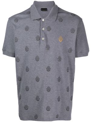 Billionaire logo-print polo shirt - Grey