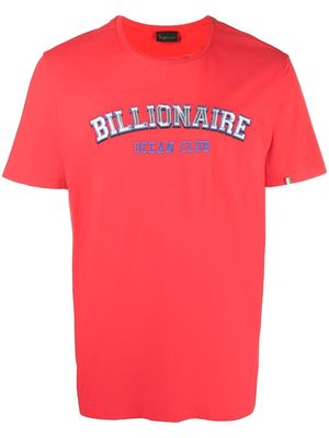 Billionaire logo-print T-shirt - Red