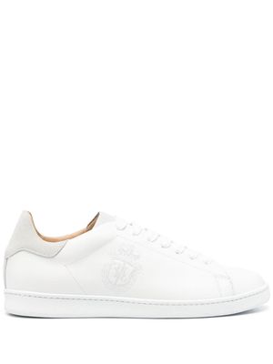 Billionaire low-top leather sneakers - White