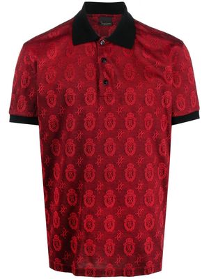 Billionaire monogram-embroidered polo shirt