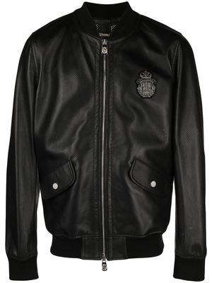 Billionaire Nappa sheepskin bomber jacket - Black