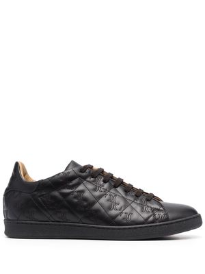 Billionaire quilted leather low-top sneakers - Black