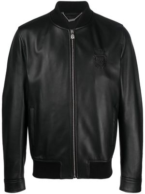 Billionaire sheepskin bomber jacket - Black