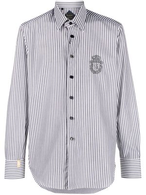 Billionaire Silver Cut stripe-detail shirt - Grey