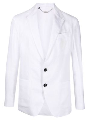 Billionaire single-breasted tailored blazer - White