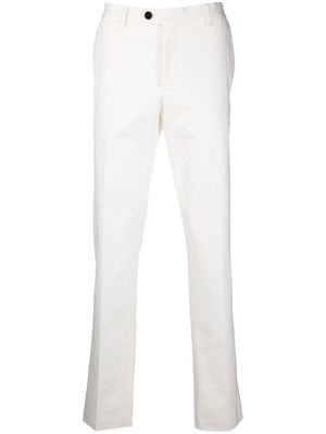 Billionaire tailored-cut slim-leg trousers - White