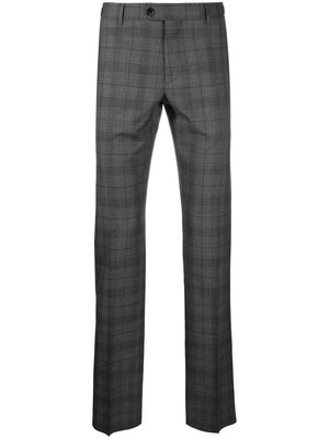 Billionaire tailored-fit check suit-trousers - Grey