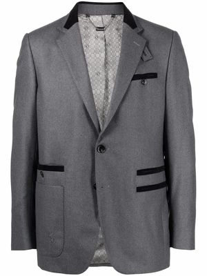 Billionaire Tailored-fit virgin wool blazer - Grey
