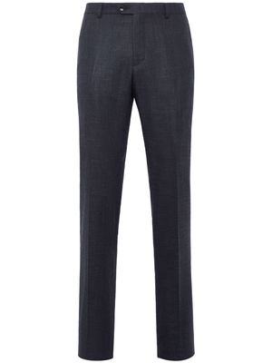 Billionaire tapered-leg wool-blend trousers - Blue