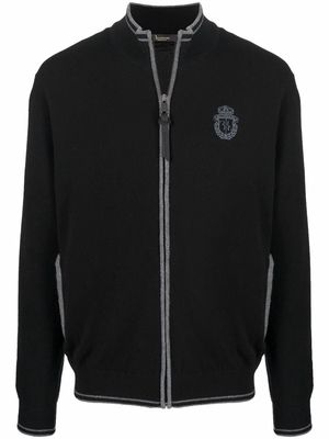 Billionaire wool-cashmere blend track jacket - Black