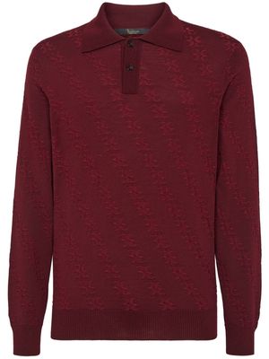 Billionaire wool-silk blend polo jumper - Red