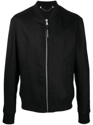 Billionaire zip-up bomber jacket - Black