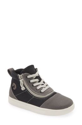 BILLY Footwear Billy Short Wrap High Top Sneaker in Grey Color Block
