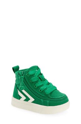 BILLY Footwear Kids' Classic Hi-Rise Sneaker in Green/White