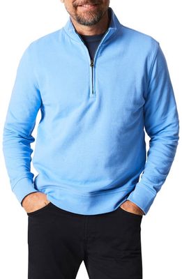 Billy Reid Cullman Half Zip Pullover in French Blue 