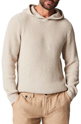 Billy Reid Fisherman Hooded Sweater in Oatmeal