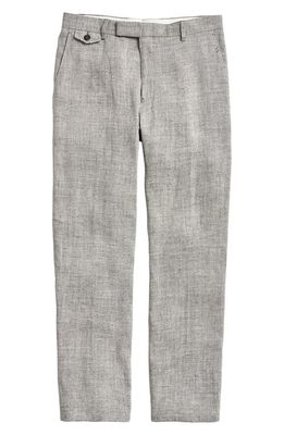 Billy Reid Flat Front Linen Pants in Grey