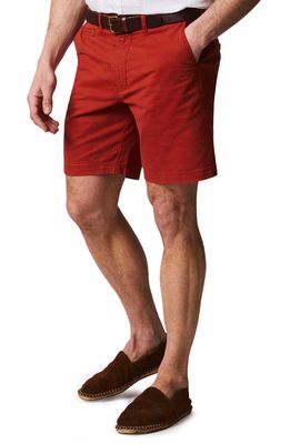 Billy Reid Men's Cotton Blend Chino Shorts in Russet