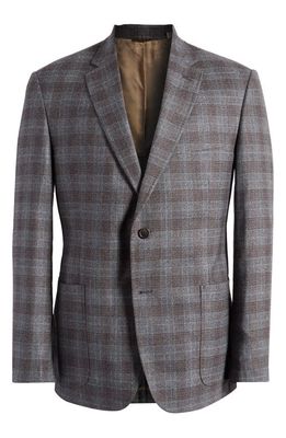 Billy Reid Plaid Wool Sport Coat in Grey