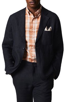 Billy Reid Rivermont Linen Jacket in Charcoal