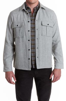 Billy Reid Safari Overshirt in Light Grey
