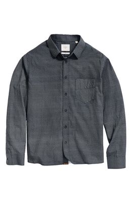 Billy Reid Tuscumbia Geometric Print Button-Up Shirt in Black/White