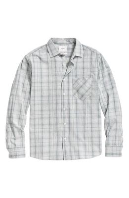 Billy Reid Tuscumbia Plaid Button-Up Shirt in White/Slate