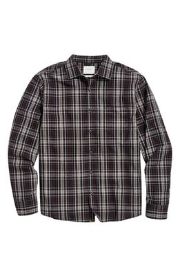 Billy Reid Tuscumbia Plaid Cotton Button-Up Shirt in Black/Multi