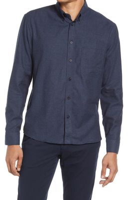 Billy Reid Tuscumbia Standard Fit Flannel Button-Down Shirt in Navy