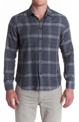 Billy Reid Tuscumbia Standard Fit Plaid Button-Up Shirt in Grey/Multi
