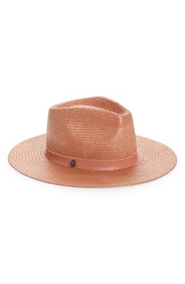 Biltmore Vintage Couture She Straw Fedora in Blush