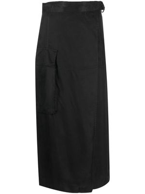 Bimba y Lola belted-waist cargo skirt - Black