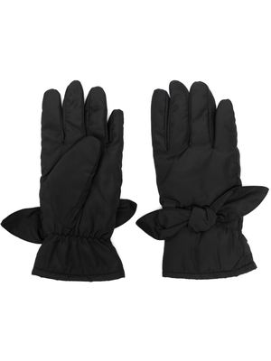 Bimba y Lola bow-detail full-finger gloves - Black