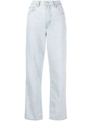 Bimba y Lola Camouflage Panda-print straight-leg jeans - Blue