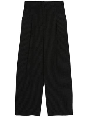 Bimba y Lola check-pattern straight-leg trousers - Black