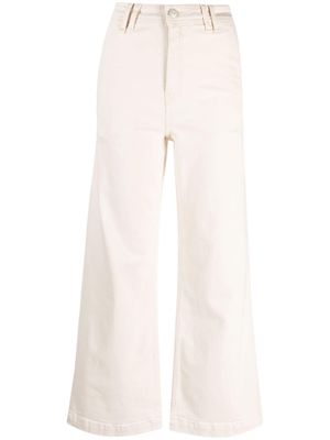 Bimba y Lola cropped high-rise wide-leg jeans - Neutrals