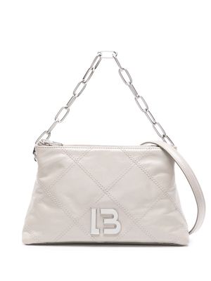 Bimba y Lola decorative-stitching leather shoulder bag - Grey