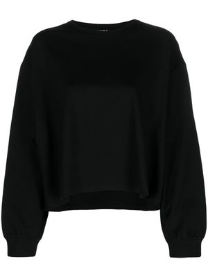 Bimba y Lola drop-shoulder crew-neck sweatshirt - Black