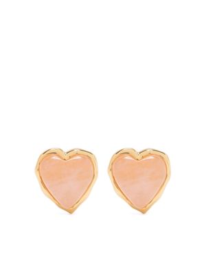 Bimba y Lola heart-shape stud earrings - Pink