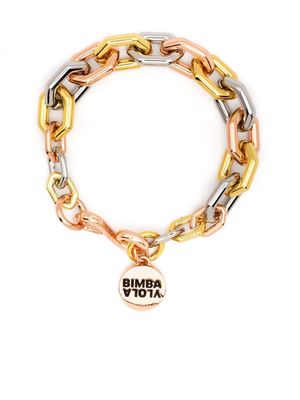 Bimba y Lola hexagonal-chain bracelet - Gold