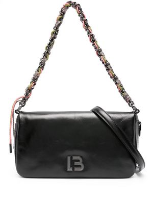 Bimba y Lola interwoven-strap leather shoulder bag - Black