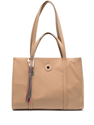 Bimba y Lola large Chimo logo shopper bag - Brown