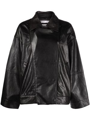 Bimba y Lola leather biker jacket - Black