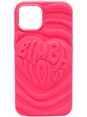 Bimba y Lola logo-embossed Iphone 14 case - Pink