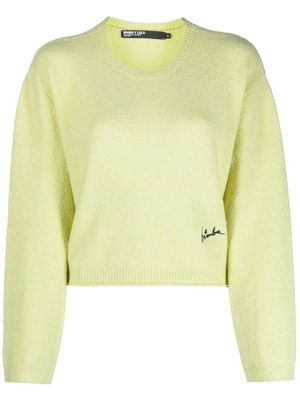 Bimba y Lola logo-embroidered jumper - Yellow